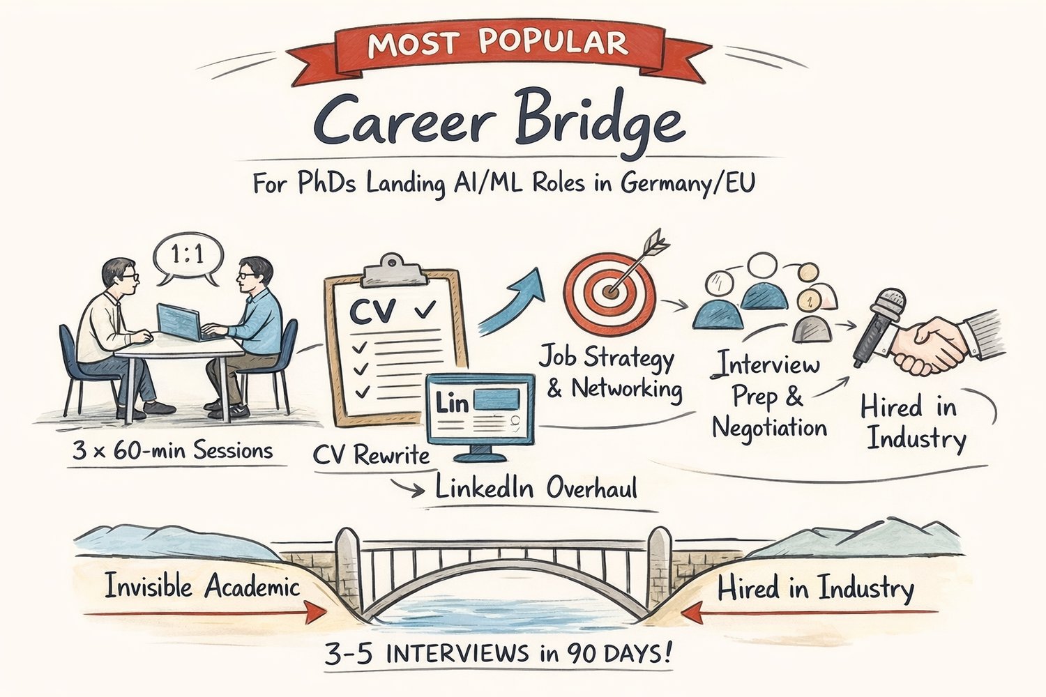 Career Bridge coaching program — PhD career transition package