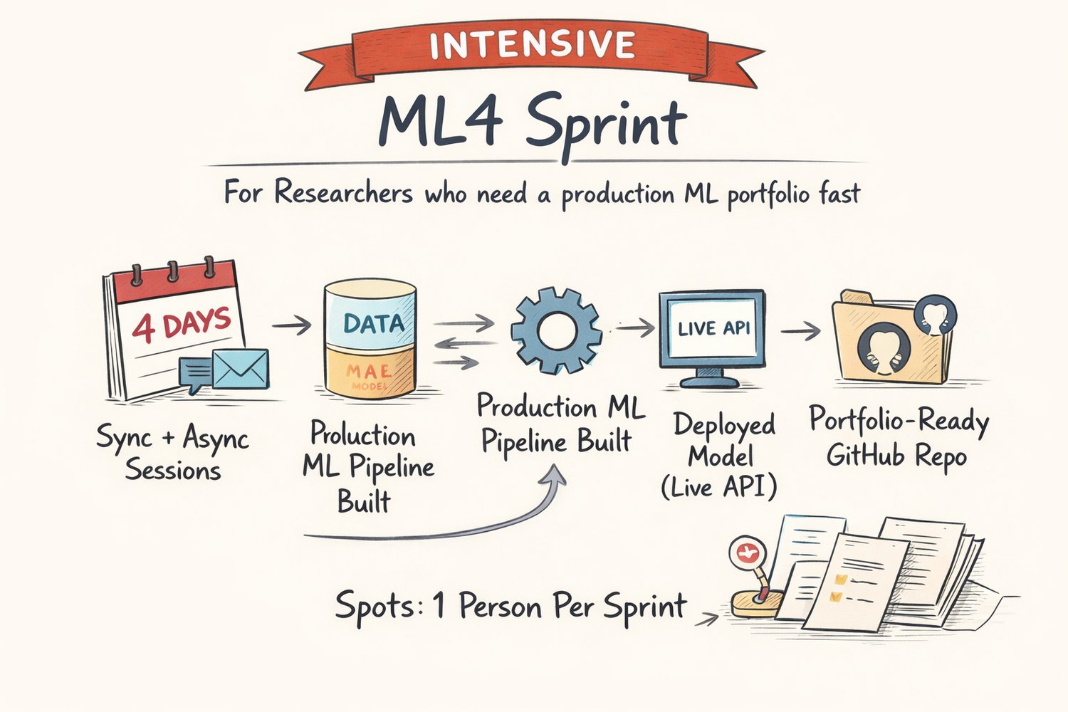 ML4 Sprint — 4-day intensive production ML portfolio builder