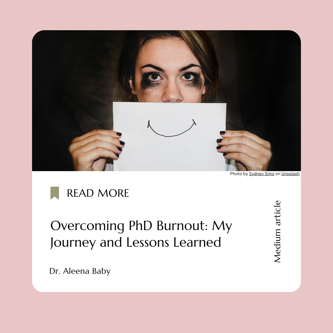 Overcoming PhD Burnout